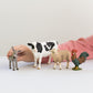 Schleich Farm World Starter Set - 4 Collectible Toy Farm Animals (Cow, Sheep, Donkey Foal, Rooster) - Multi - Model 42385 - Ages 3+