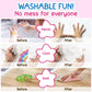 TinyGeeks Toddler Crayons - 24 Non-Toxic Washable Crayons, Easy to Hold, Multicolor for Kids Ages 3-8