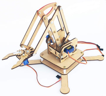Kit4Curious 4 Dof Servo Controlled Robotic Arm With Gripper Complete Kit With 4 Servo Assembled