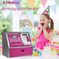 ATMBnk ATM Piggy Bank for Kids, Electronic Money Bank with Coin Counter, Card & Password, Mini ATM Machine Birthday Gift for Boy