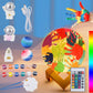Minleway 16 Colors Rechargeable Paint Your Own Moon Lamp Kit, Diy Night Light Arts & Crafts Kit Gift For Kids, Women,Teen Girls