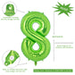 Vonokee 40 Inch Light Green Giant Number Balloons 8, Jumbo Digital Foil Mylar Balloon For Birthday Party Wedding Anniversary Cel
