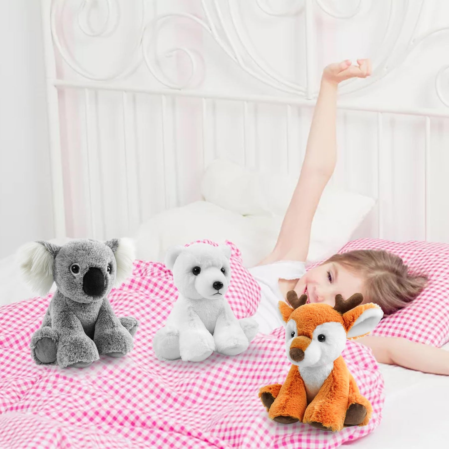 Hideekoog Koala Stuffed Animal Toys  8.5 Inch Soft and Cuddly Koala Plush Animals Toy  Cute and Realistic Stuffed Animals Gifts for Boys and Girls Soft Toy for Kids