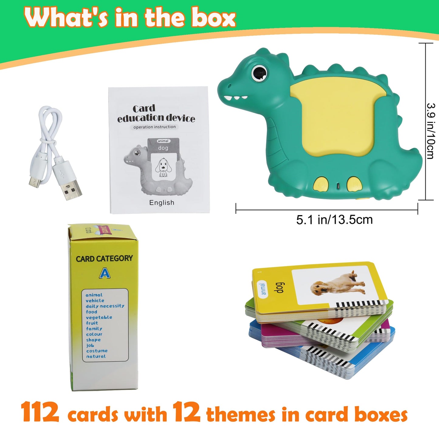 MAYAPHILOS English Talking Flash Cards with 224 Sight Words, Pocket Speech Therapy Toys, Interactive Autism Sensory Toy, Eductio