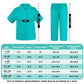Mizzuco Doctor Costume For Kids,Toddler Nurse Scrubs Halloween Dress Up Cosplay For Boys Girls 3-12 Years (Green, M-120Cm/4-5Yrs