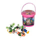 Wild Republic Mermaid Figurines Bucket, Toy Bucket, Mermaid Doll, Aquatic Animals, Gifts For Girls, Bath Toys, 12Piece