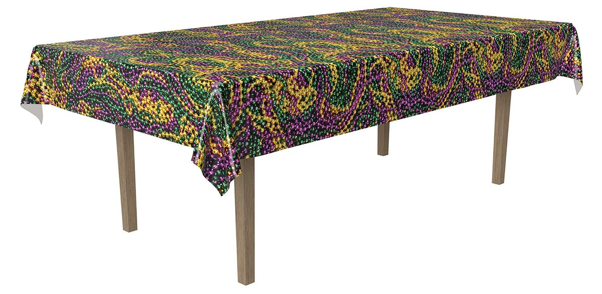 Mardi Gras Beads Tablecover