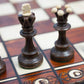 Handmade European Wooden Chess Set With 16 Inch Board And Hand Carved Chess Pieces