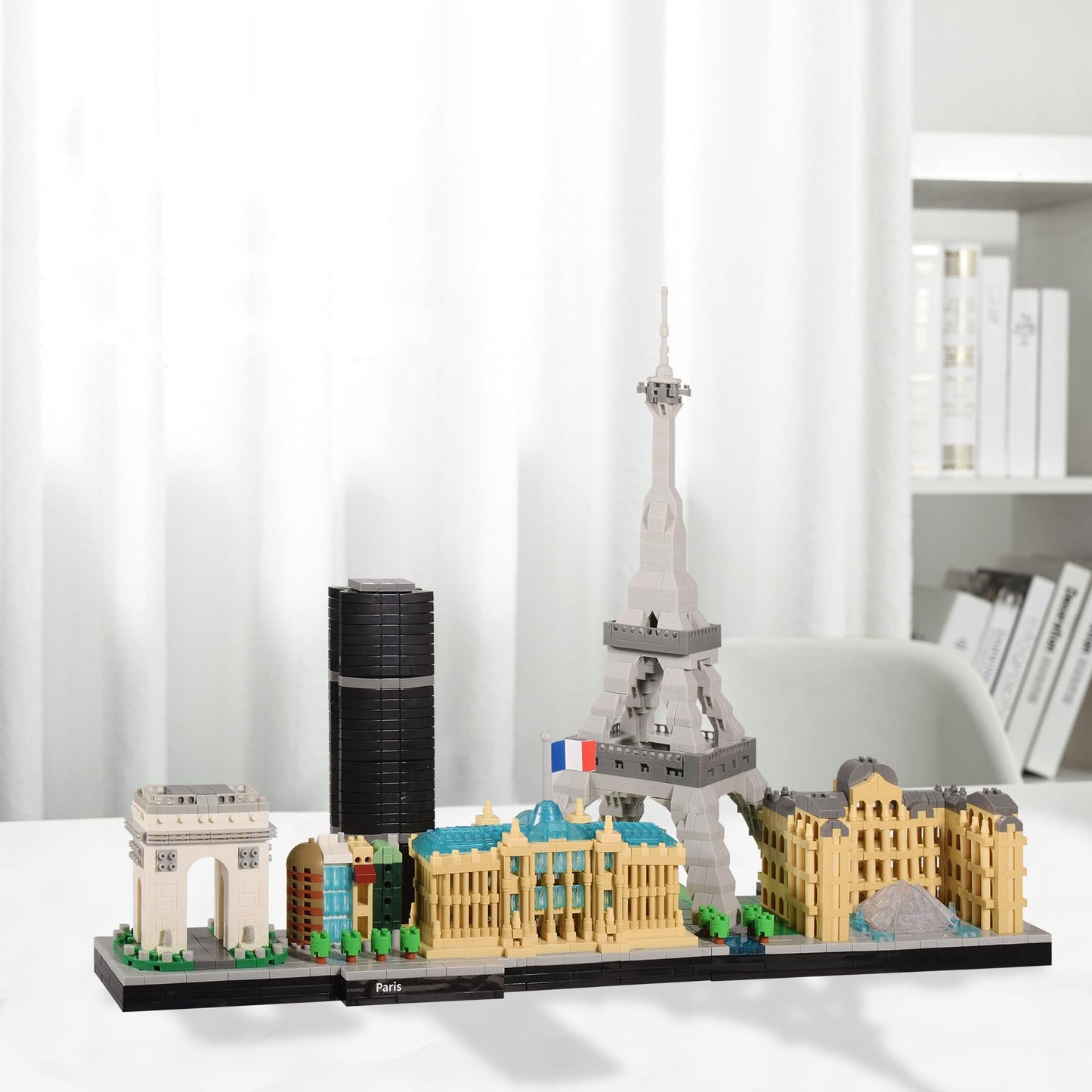 Kadablk Architecture Paris Skyline Collection,3680 Pcs For Adults And Kids, Micro Building Blocks Set Model Kit,Landmark Model