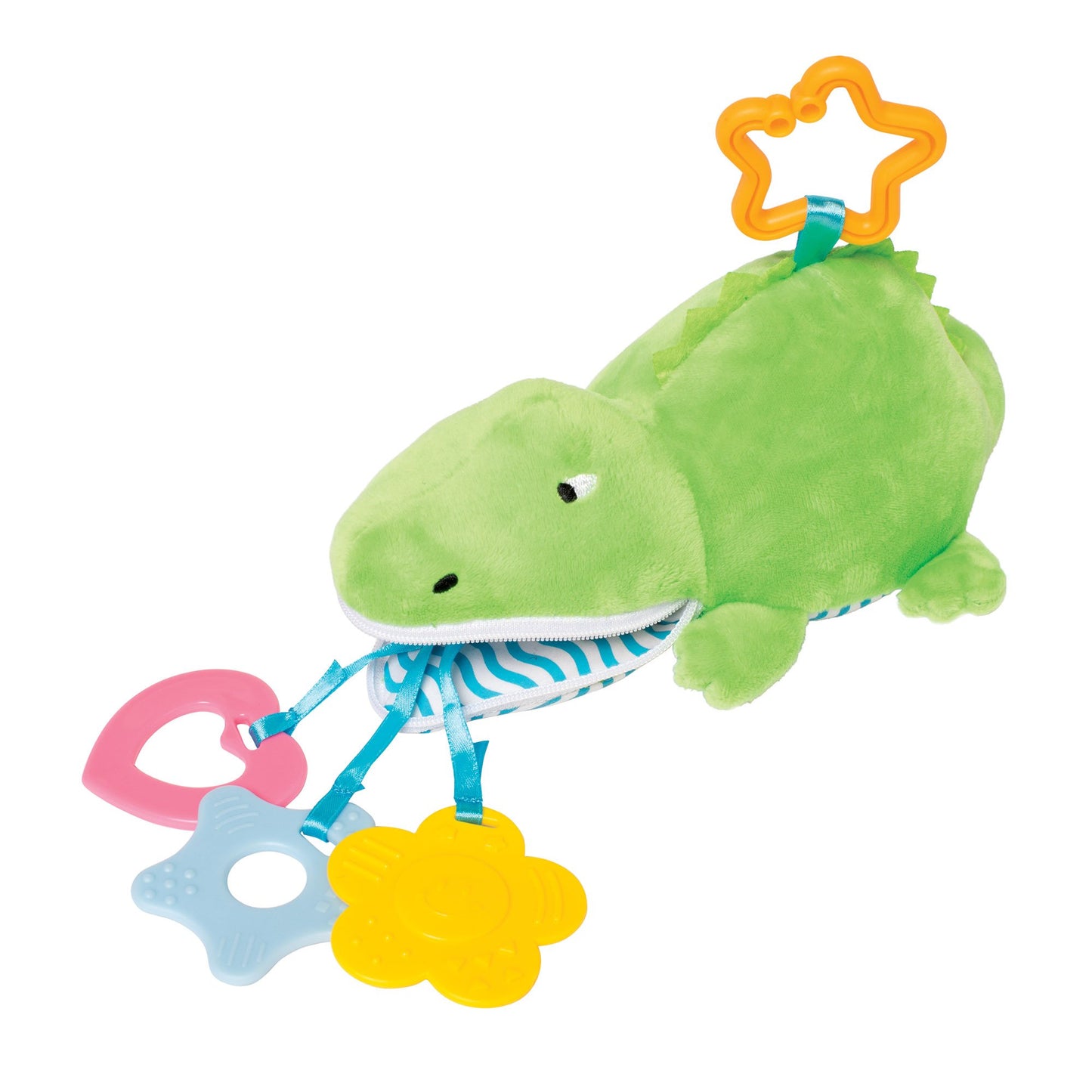 Manhattan Toy Gabby Gator Zip & Play Teether And Travel Baby Toy