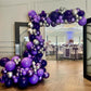 Purple And Black Balloons, 67Pcs 12 Inch Purple Black Silver Latex Balloons For Girls Women Wednesday Birthday Graduation Bridal