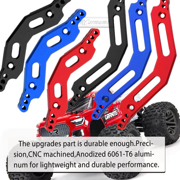 RCarmumb Alloy Front Rear Shock Tower Upgrades Part for 1/10 Big Rock 3S BLX,Granite/Senton 3S BLX(Mega550),1/8 Typhon 3S BLX(Me