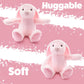 Weigedu Pink Rabbit Bunny Stuffed Animal Plush Toy For Kids, Boys, Girls, Babies - Perfect Birthday, Easter, And Christmas Bedti