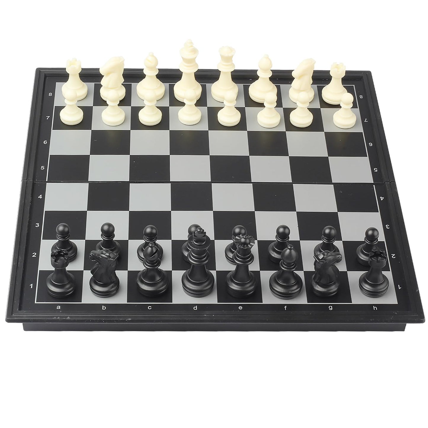 Pedolini Travel Chess Set - Magnetic Portable Folding Board, Medium 9.7 Inch, Plastic Material