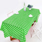 Zjdhpty 3Pack Plastic Table Cloth Disposable For Rectangle Tables, Green Polka Dot Table Cloths For Birthday Baby Shower Easter