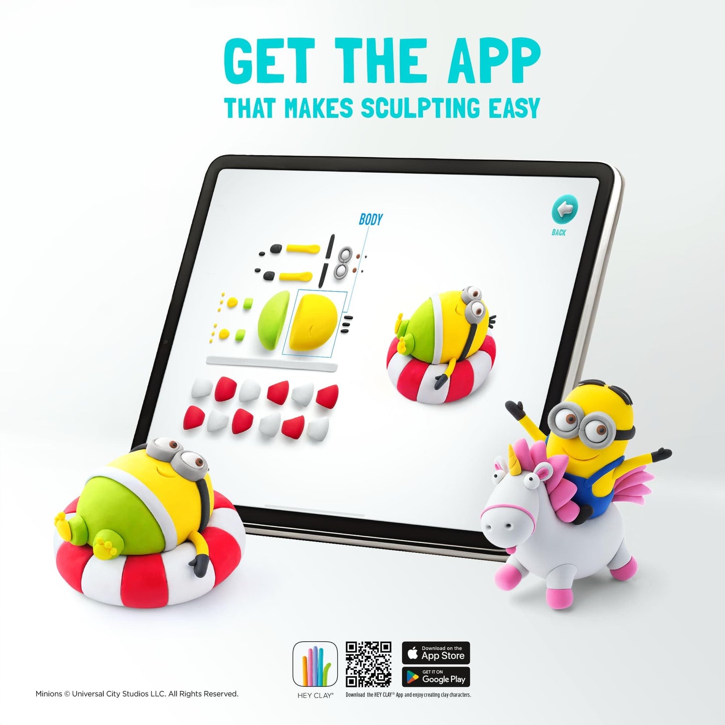 Hey Clay Despicable Me Minions 15 Cans Set - Colourful Modelling Kids Air-Dry Clay Set 15 Cans with Sculpting Tools and Fun Inte