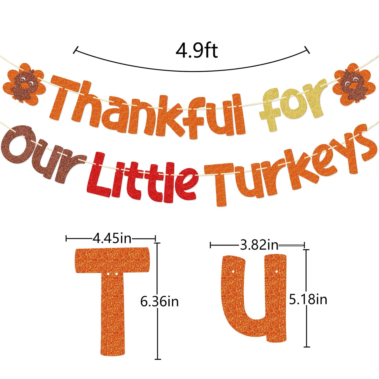 Thanksgiving Classroom Decorations, Turkey Fall Bulletin Board, Thanksgiving Decorations, Thankful For Our Little Turkeys Banner