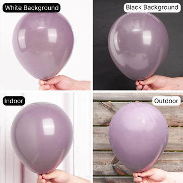 Partywoo Dusky Purple Balloons, 50 Pcs 12 Inch Boho Purple Balloons, Purple Balloons For Balloon Garland Or Balloon Arch As Party Decorations, Birthday Decorations, Wedding Decorations, Purple-F29