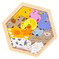 Secret Desire Wooden Jigsaw Puzzles Sorting Stacking Blocks Educational Toy Poultry|Developmental Baby Toys