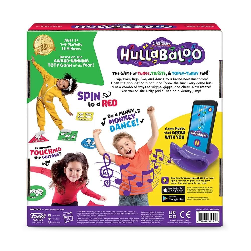 Funko Cranium Hullabaloo Game, Multicolor, Cardboard, Ages 3+, 1-6 Players, Model 69251