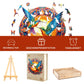 Jigfoxy Wooden Puzzles for mature-themed  Hummingbird Wooden Jigsaw Puzzles  Unique Animal Shape Puzzles  Christmas Thanksgiving Gifts for Family Friend(L-13.8 * 13.8in-300psc)