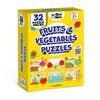 Ginimini Fruits & Vegetables Puzzle For Kids 2 3 4 5 Years | Educational 2 Piece Puzzle For Memory & Motor Skills | Return & Bir