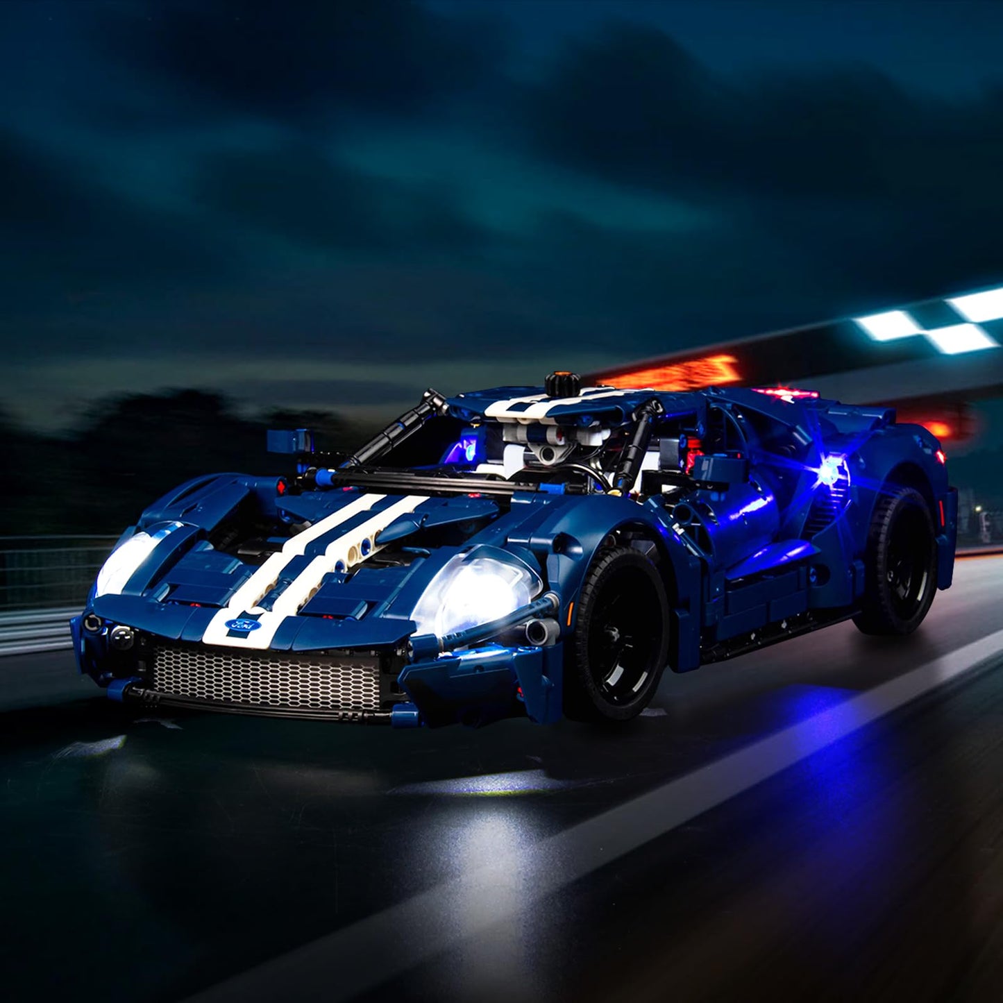 Upgraded Light Kit Compatible With Lego Technic 2022 Ford Gt 42154 Car Model, Lights Decoration Compatible With 42154 (Model Not