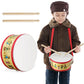 Kids Drum Set 7.87 In Wooden Toy Drum With Adjustable Strap 2 Drumsticks Educational Sensory Musical Instrument Drum Set For Tod