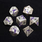 Purple Dragon Metal Dice HNCCESG 7 Piece Heavy Metallic D&D Dice Set with Dungeons and Dragon Gift Dice Box for TTRPG Tabletop G