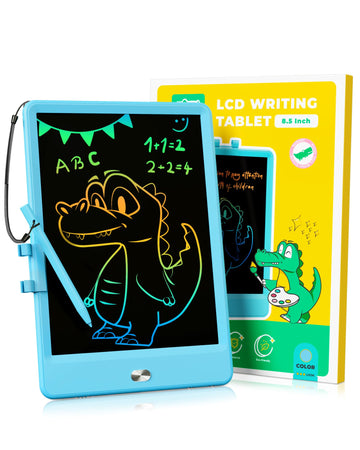Kokodi Lcd Writing Tablet 8.5-Inch Colorful Doodle Board, Electronic Drawing Tablet Drawing Pad For Kids, Educational And Learning Kids Toys Gifts For 3 4 5 6 7 8 Year Old Boys And Girls(Blue)