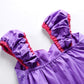 Jerrisapparel Girl Princess Costume Dress For Birthday Party (6, Purple With Accessories)