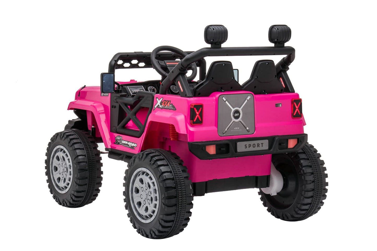 Dakott Kids Ride On Truck With Storage Space, 12V Children'S Electric Car With 2.4G Parental Remote Control, Music, Mp3 Player, Led Lights, Spring Suspension.