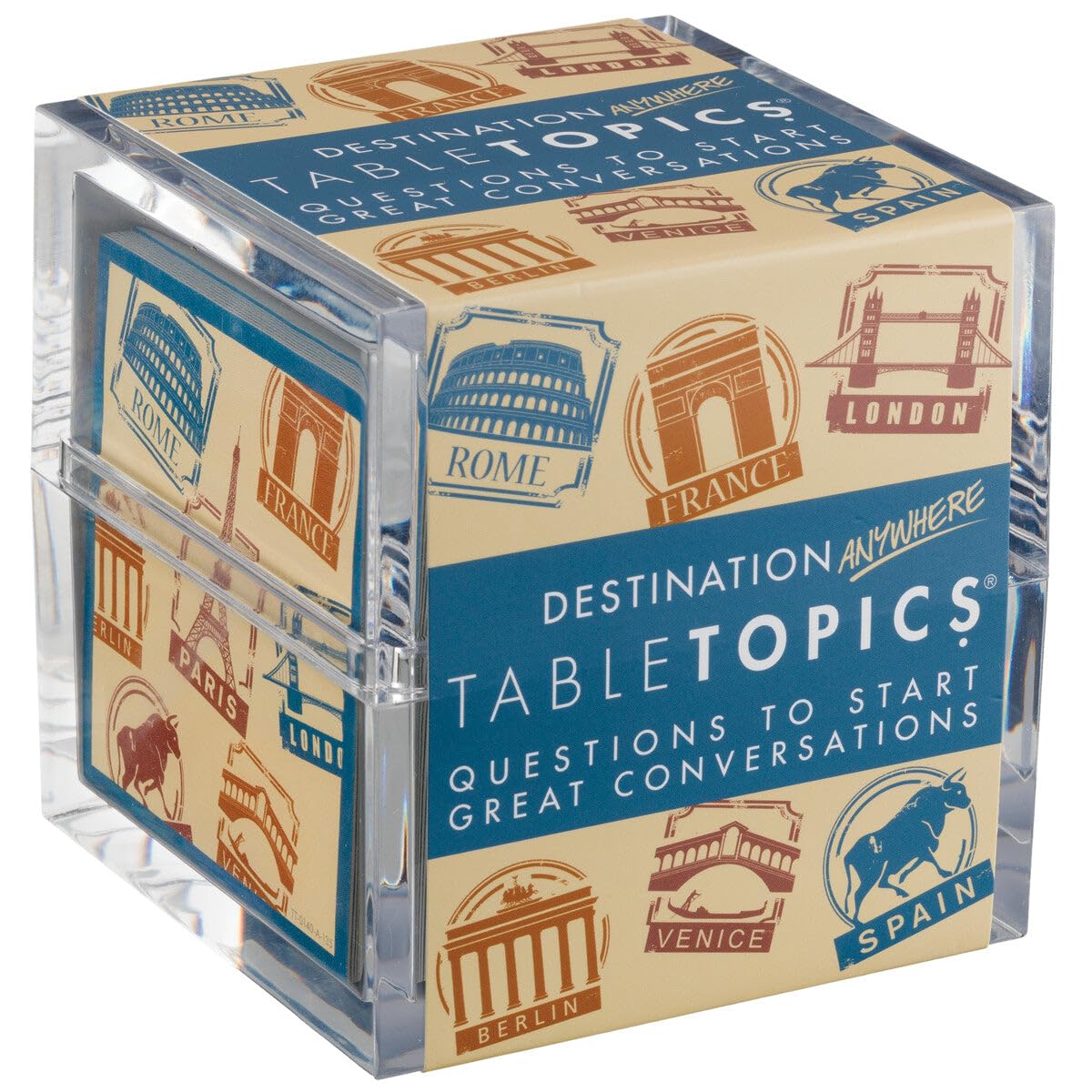 Tabletopics Destination Anywhere - 135 Conversation Cards About Travel & Vacations, Bond Over Similar Experiences & Dream Up Ideas For New Journeys