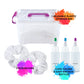Fashion Angels Tie Dye Kit - Neon Tie Dye Hair Accessories Kit, Non Toxic Dyes, Complete Set with Scrunchies, Headband, Gloves,