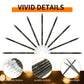 Nuanchu 24 Pieces Black Gold Birthday Cake Candles Long Thin Cupcake Candles Metallic Cake Toppers Candles for Birthday Wedding