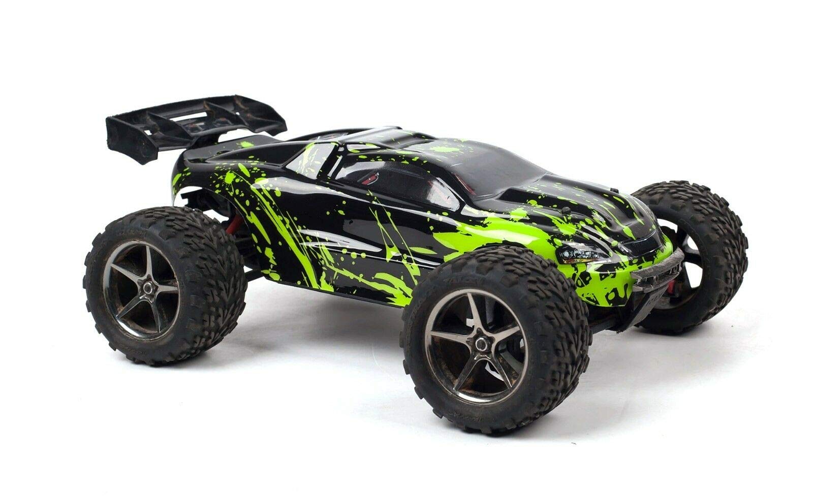 SummitLink Compatible Custom Body Muddy Green Over Black Replacement for 1/16 Scale RC Car or Truck (Truck not Included) ERMN-BG