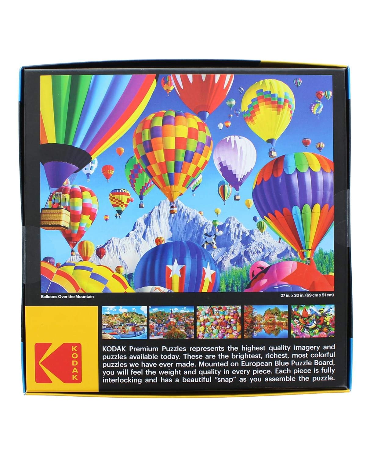 Roseart - Kodak Premium - Balloons Over A Mountain - 1000 Piece Jigsaw Puzzle For Adults