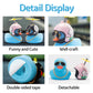 Wonuu Rubber Duck Toy Car Decoration - Blue Duck Car Dashboard Decoration With Cool Glasses And Propeller Helmet