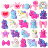 UUSYCUN Unicorn Mochi Squishy Toys - 24PCS Silicone Stress Relief Squeeze - Small Party Favors & Goodie Bag Gifts
