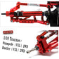 hopsupRC Full Metal Shocks Upgrade for 1/10 Rustler/Stampede VXL, Alloy A Arm, Aluminum Caster Block, Red, Model H-2Rust-Shock-arm