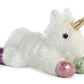 Aurora Adorable Mini Flopsie Prism Unicorn Stuffed Animal  Playful Ease  Timeless Companions  White 8 Inches
