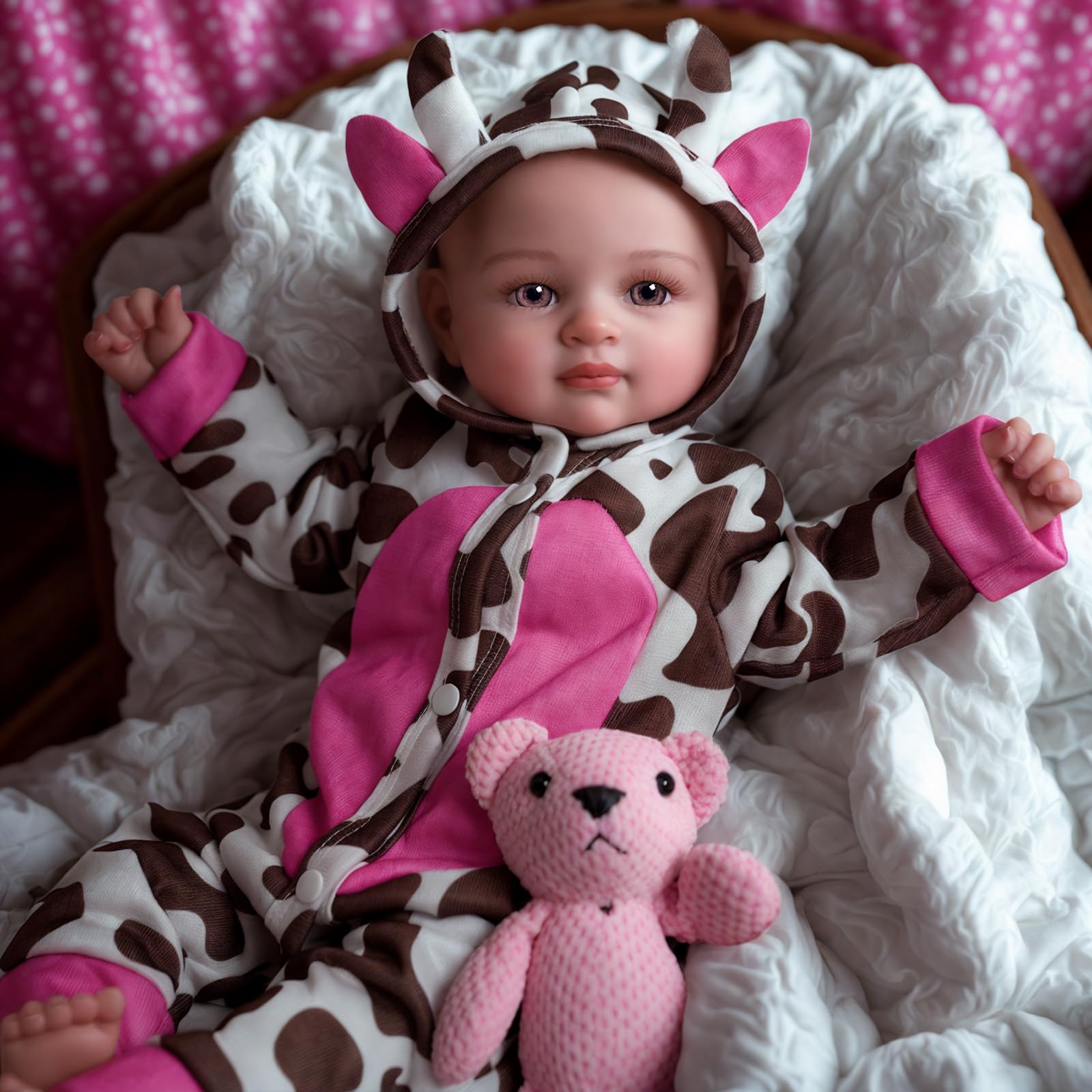Babeside Baby Dolls, 17Inch Large Realistic Cute Soft Body Baby Doll Real Life Baby Dolls With Accessories For 3+ Year Old Girls Gifts, Pretend Play, Collection