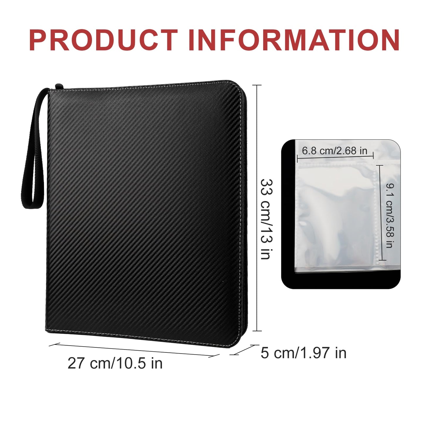 Collectible Trading Card Albums,Collectible Trading Card Protective Sleeves,Card Binder 18-Pocket,900 Pockets Card Case Holder F