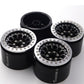 Txxrcss RC 2.2 Aluminum Alloy Beadlock Wheels and Tires Upgrades Accessories Rims for 1/10 SCX10 TRX4RC4WD and D90 RC Crawler Ax