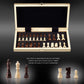 Amerous Chess Set, 12'X12' Folding Wooden Standard Travel International Chess Board Game Set With Magnetic Crafted Pieces For 2 Players