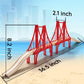SainSmart Jr. Wooden Train Set Accessories, Double Suspension Bridge Set, Compatible with Brio, Thomas, Melissa and Doug