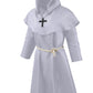 Knelor Kids' Medieval Monk Hooded Robe - Renaissance Priest Cloak For Halloween