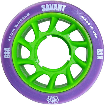 Atom Savant Skate Wheels (Purple-93A 8 Pack)