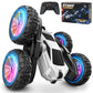 Remote Control Car, RC Cars Toys for Boys Age 4-7 6-12, 4WD RC Stunt Car with Lights & 360 Rotating, 2.4GHz USB-C Charging RC Tr