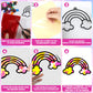 QOUBAI 32 Sets Unicorn Rainbow Suncatchers Craft Kit DIY Window Stained Glass Effect Diamond Star bow Paper Crafts Home School C